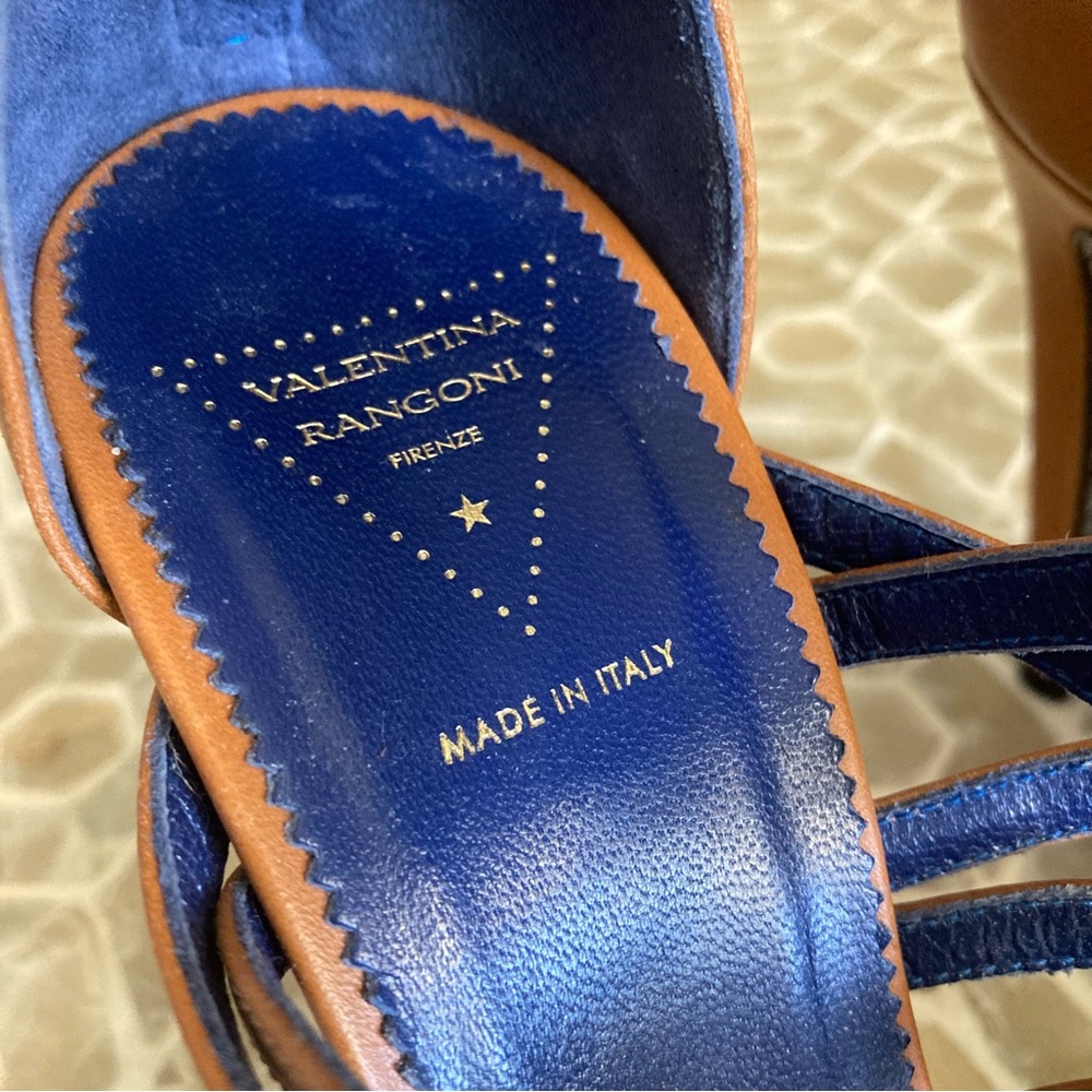 Valentina Rangoni Firenze strappy leather heels (7.5) - Picture 4 of 12